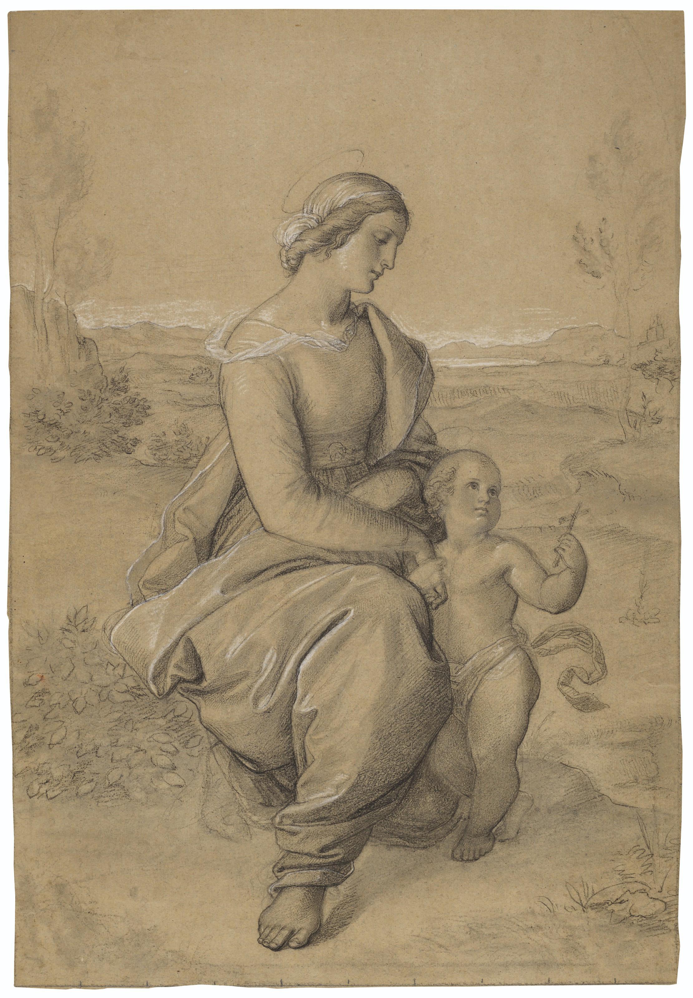 Marie Ellenrieder - Virgin and Child in a landscape
