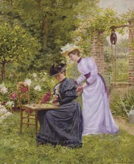 Marie-François Firmin-Girard - Dans le jardin