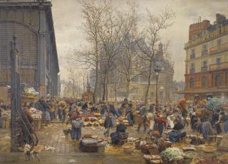 Marie-François Firmin-Girard - French autumn Market At Les Halles