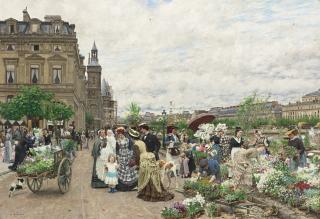 Marie-François Firmin-Girard - French Le Quai Aux Fleurs