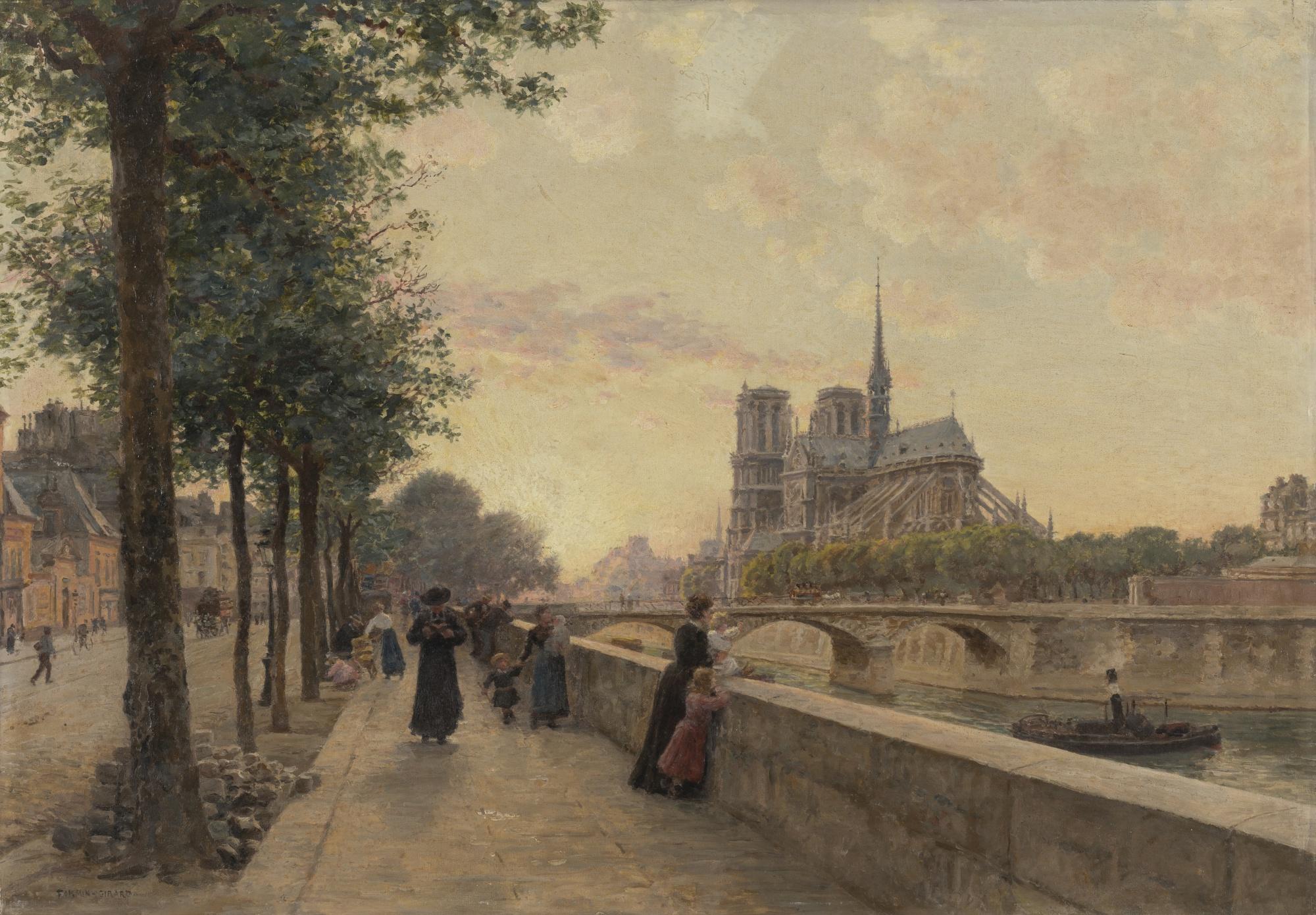 Marie-François Firmin-Girard - French Le Quai De La Tournelle, Paris
