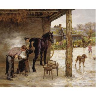 Marie-François Firmin-Girard - The Blacksmith