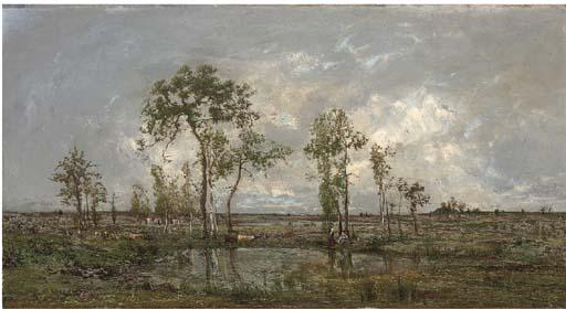 Marie Guillaume Charles Leroux - Une lande en Bretagne