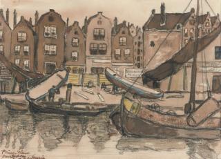 Marie Henri MacKenzie - Prinseneiland, Amsterdam: a dockyard