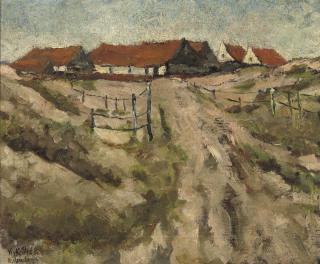 Marie Henri MacKenzie - Wijk aan Zee: houses in the dunes