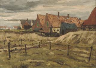 Marie Henri MacKenzie - Wijk aan Zee: houses in the dunes