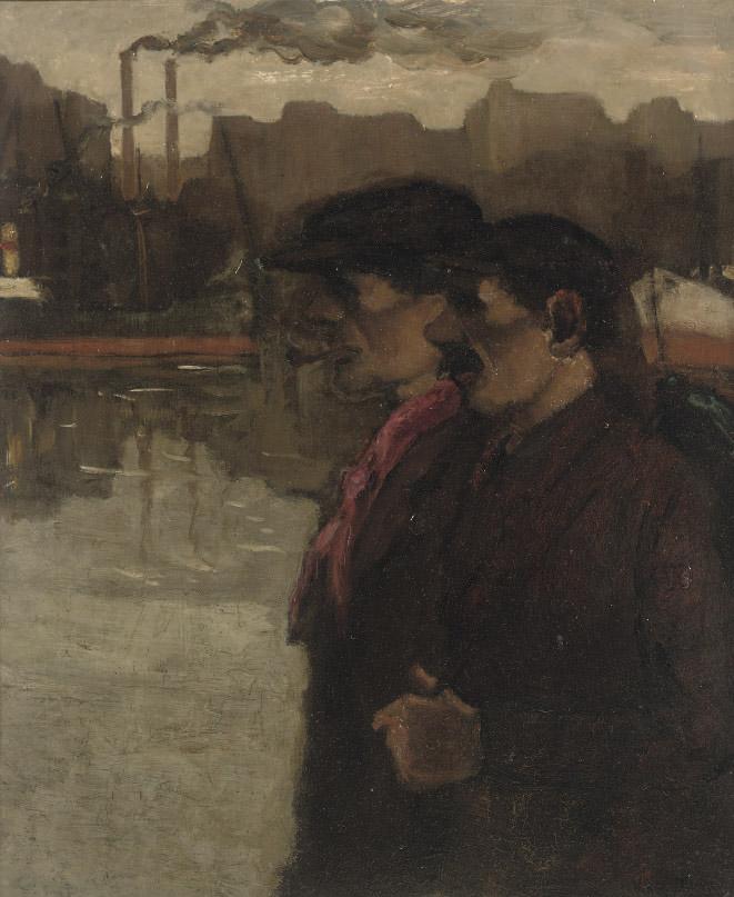 Marie Henri MacKenzie - Workmen in the harbour
