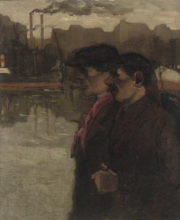 Marie Henri MacKenzie - Workmen in the harbour