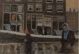 Marie Henrie Mackenzie - Women on the Lijnbaansgracht, Amsterdam