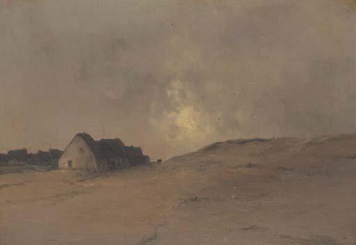 Marie-Joseph-Léon Clavel Iwill - Evening on the Dunes