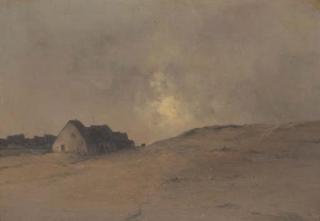 Marie-Joseph-Léon Clavel Iwill - Evening on the Dunes