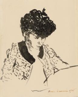 Marie Laurencin - Autoportrait Au Chapeau, Tête Penchée