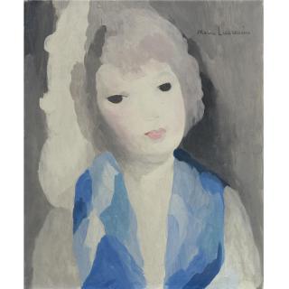 Marie Laurencin - Buste De Jeune Fille En Bleu