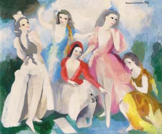 Marie Laurencin - Cinq Danseuses Et Un Chien