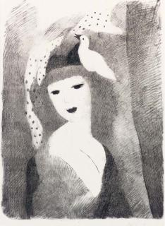Marie Laurencin - Colombine (Marchesseau 136); and another lithograph (not in M.)