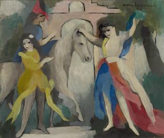 Marie Laurencin - Deux Danseuses Et Un Cavalière Devant Un Pont