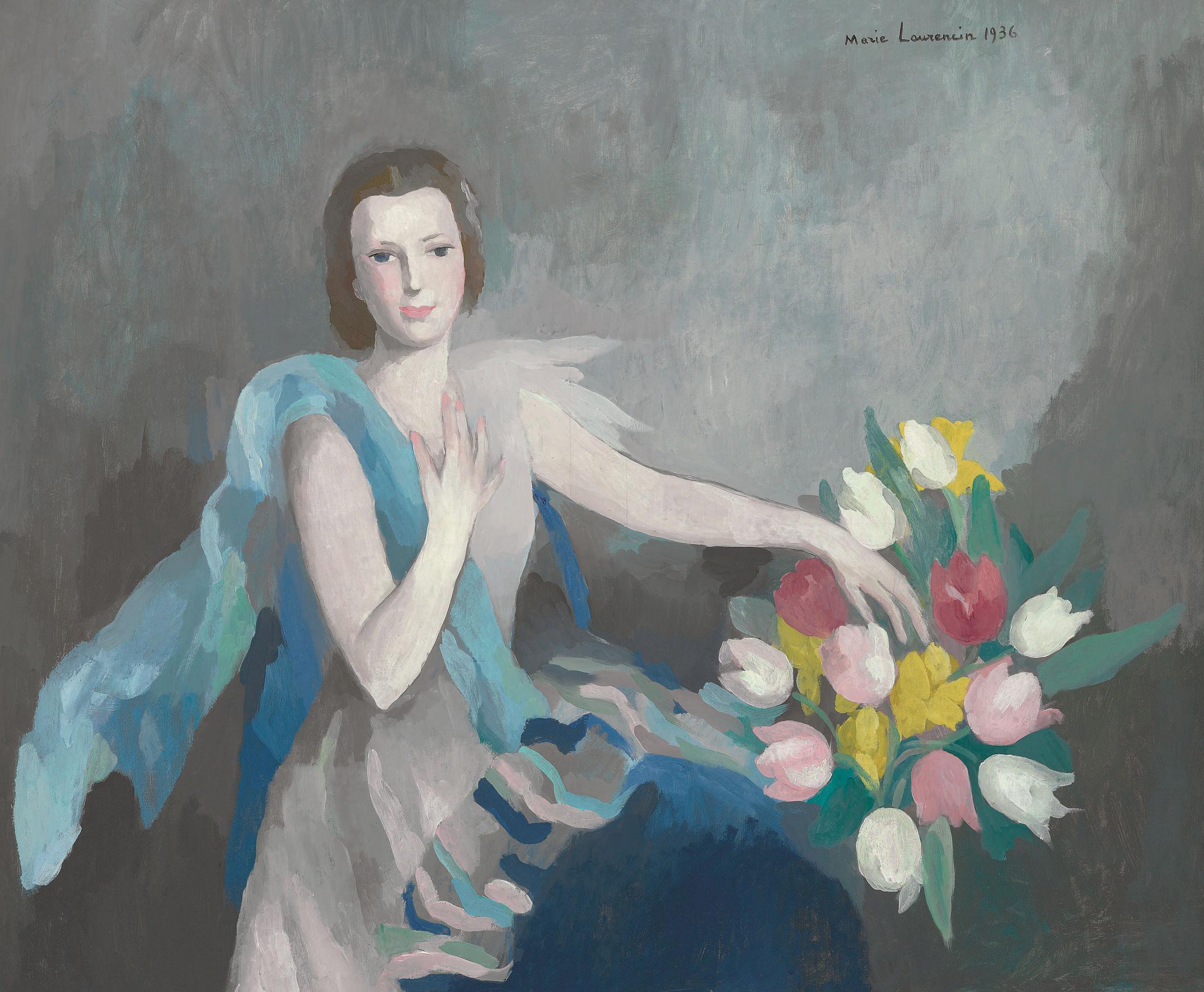 Marie Laurencin - Femme aux tulipes