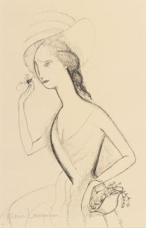 Marie Laurencin - Femme Avec Fleurs And Tête De Femme: Two Works