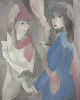 Marie Laurencin - Femme Peintre Et Son Modèle