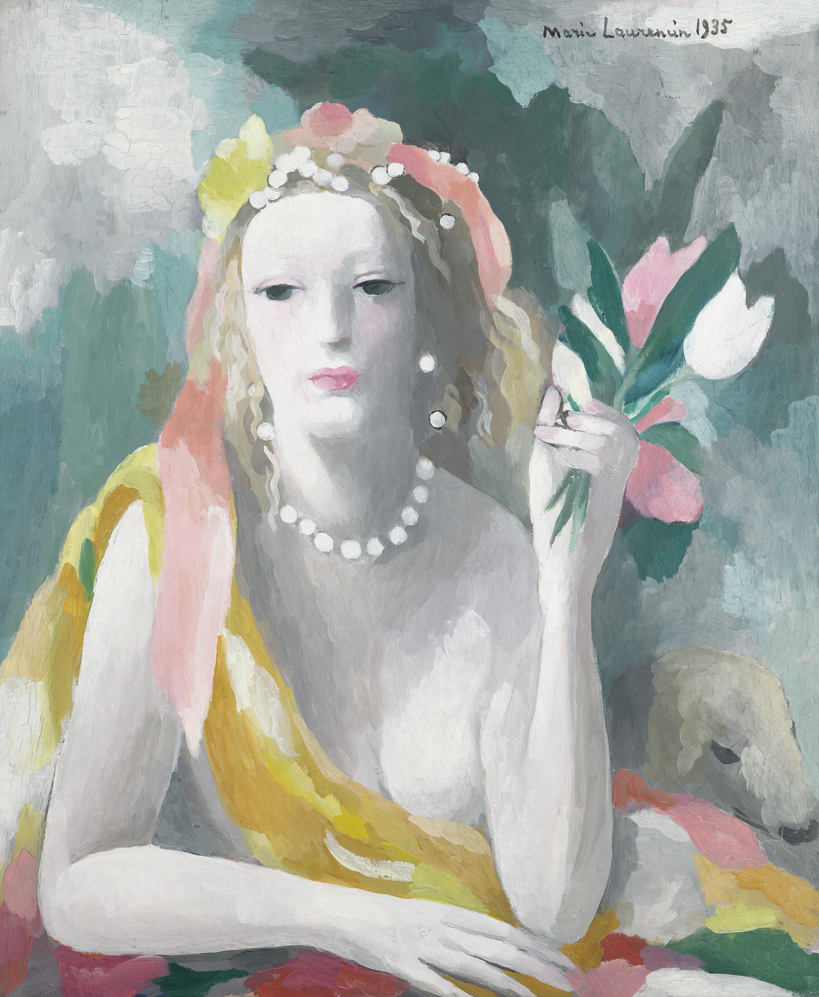 Marie Laurencin - Femme Tenant Des Fleurs Ou Le Printemps