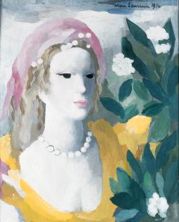 Marie Laurencin - Femme tenant des fleurs