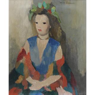 Marie Laurencin - Jeune Femme Assise Aux Mains Croisées