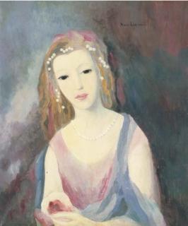 Marie Laurencin - Jeune fille à la chevelure fleurie