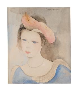 Marie Laurencin - Jeune Fille Au Chapeau Bicolore