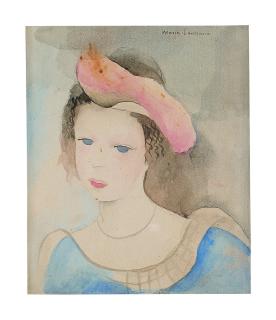 Marie Laurencin - Jeune Fille Au Chapeau Bicolore