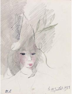 Marie Laurencin - Jeune fille au chapeau