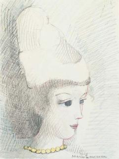 Marie Laurencin - Jeune fille au chignon
