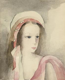 Marie Laurencin - Jeune fille au turban perlé rose