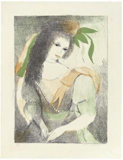 Marie Laurencin - Jeune fille aux trois ornements de perles (M. 285)