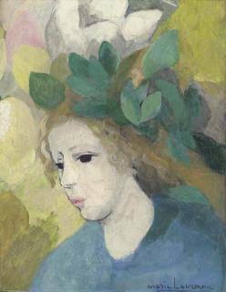 Marie Laurencin - Jeune fille couronnée de feuillage