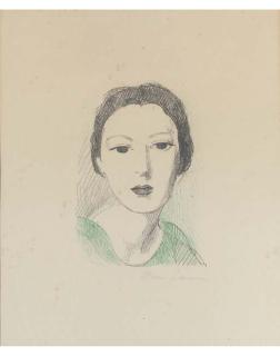 Marie Laurencin - Jeune fille de face (Marchessau 186)