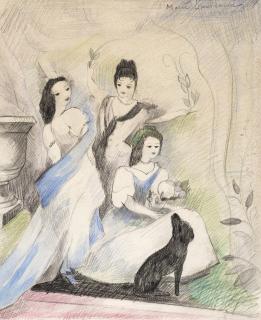 Marie Laurencin - Le couronnement du chien noir