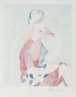 Marie Laurencin - L\'evantaille Rose (Marchesseau 126)