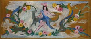 Marie Laurencin - Maquette (II) (recto); Variation sur Maquette II (verso)