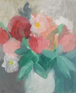 Marie Laurencin - Pivoines Dans Un Vase Blanc