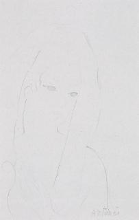 Marie Laurencin - Portrait de femme (Projet d\'illustration pour \'Antarès\' de Marcel Arland)