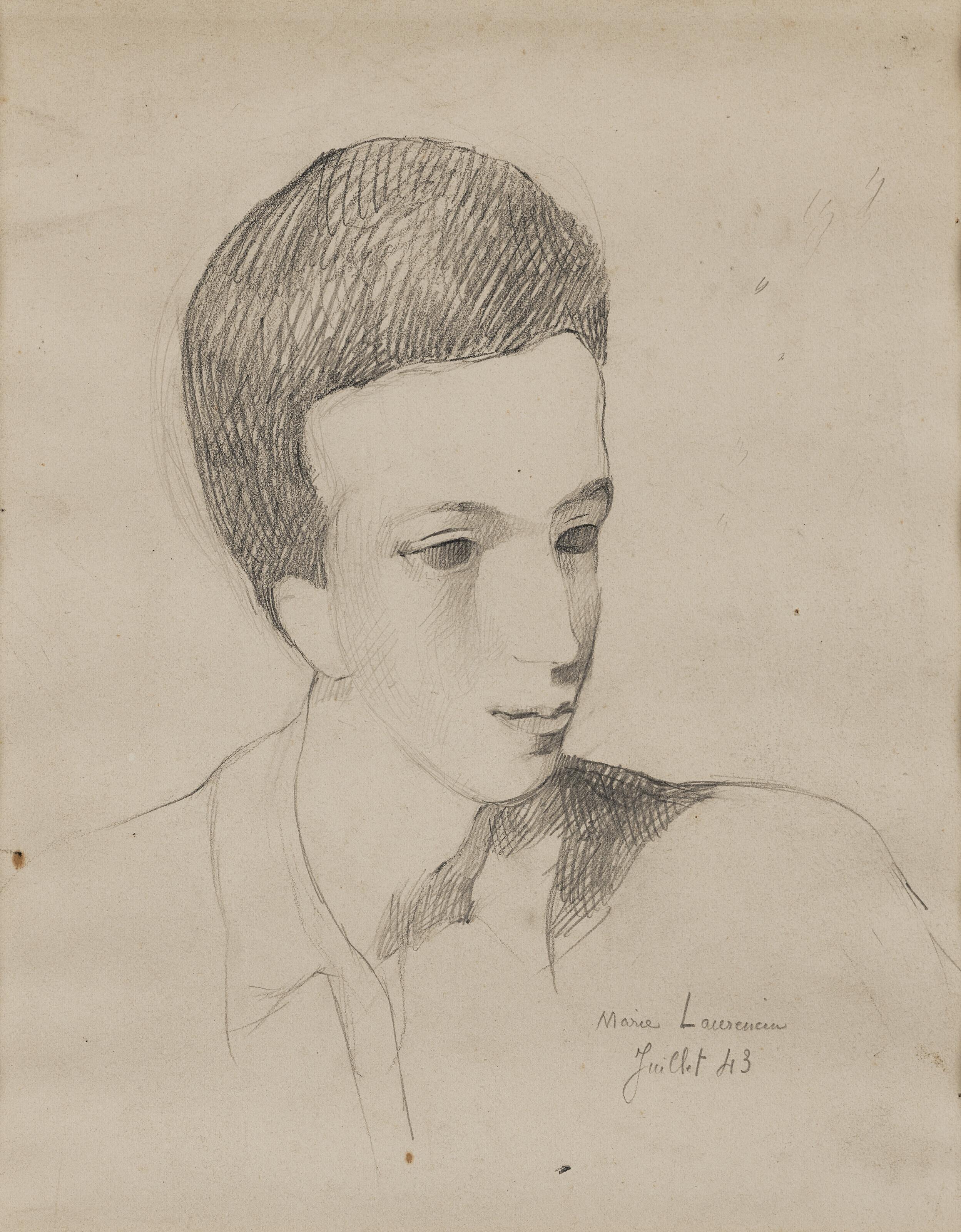 Marie Laurencin - Portrait de Roland Petit