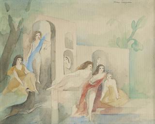 Marie Laurencin - Six jeunes filles dans un parc