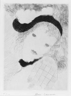 Marie Laurencin - Tete d\'Arlequine (M. 134)
