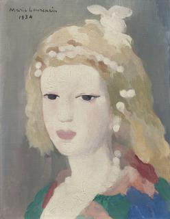 Marie Laurencin - Tête de jeune fille aux perles