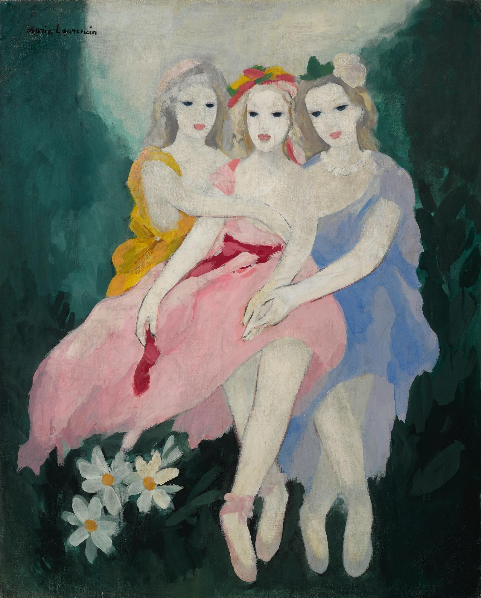 Marie Laurencin - Trois Danseuses Aux Marguerites