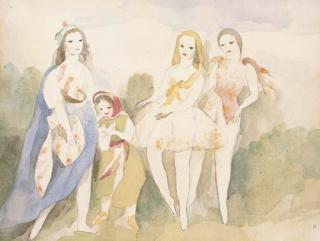 Marie Laurencin - Trois danseuses et une jeune fille