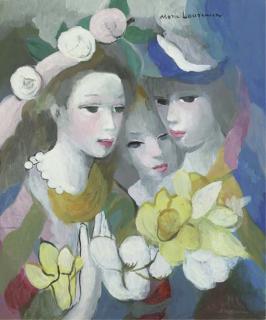 Marie Laurencin - Trois femmes avec fleurs