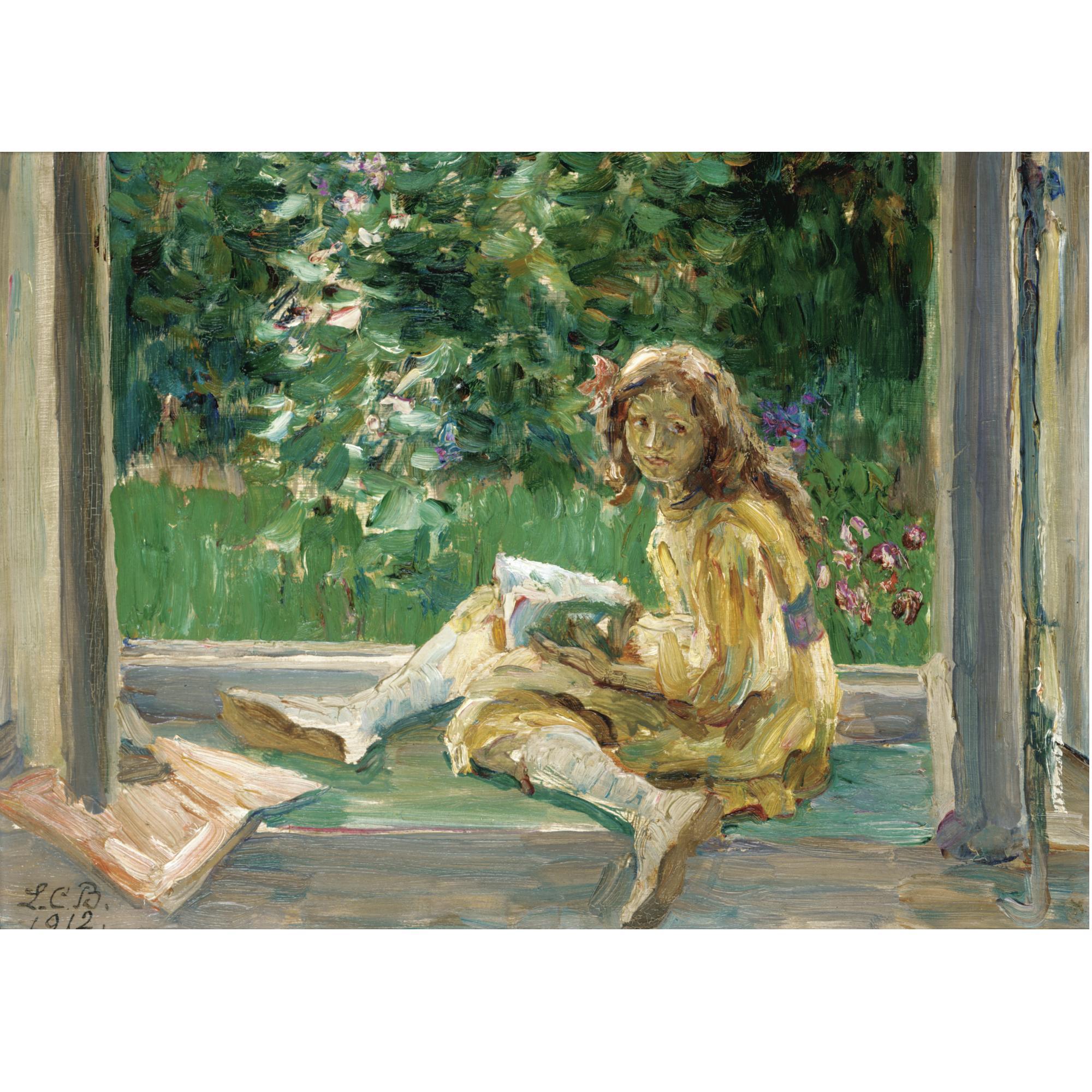 Marie-Louise-Catherine Breslau - Young Girl Reading By A Window