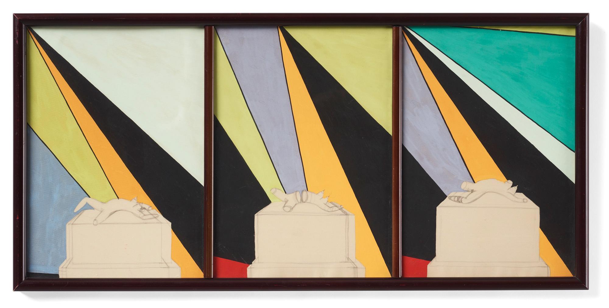 Marie-Louise Ekman - Monument med Olle Baertling målning