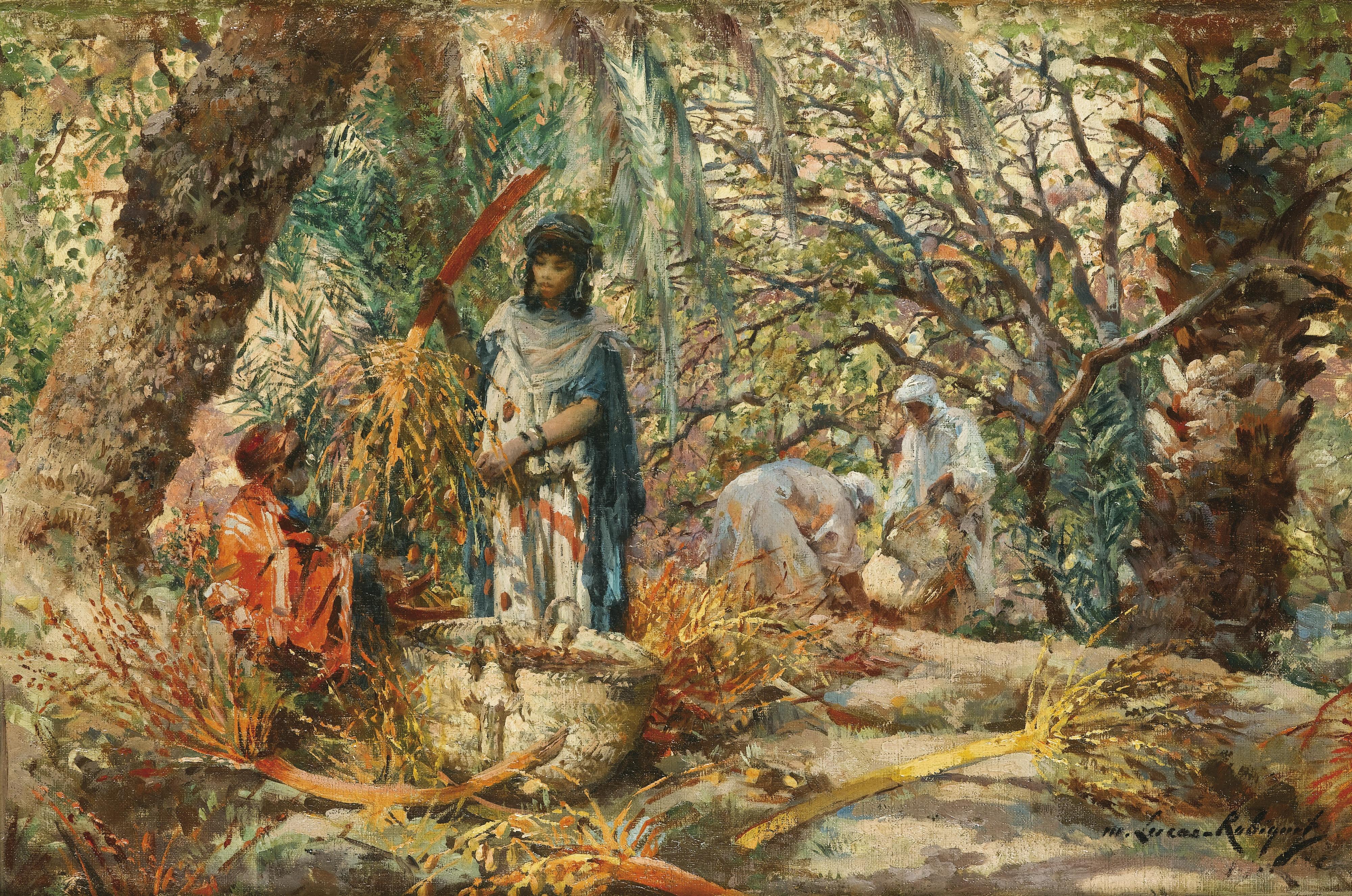 Marie Lucas-Robiquet - French la Recolte Des Dattes À Touggourt